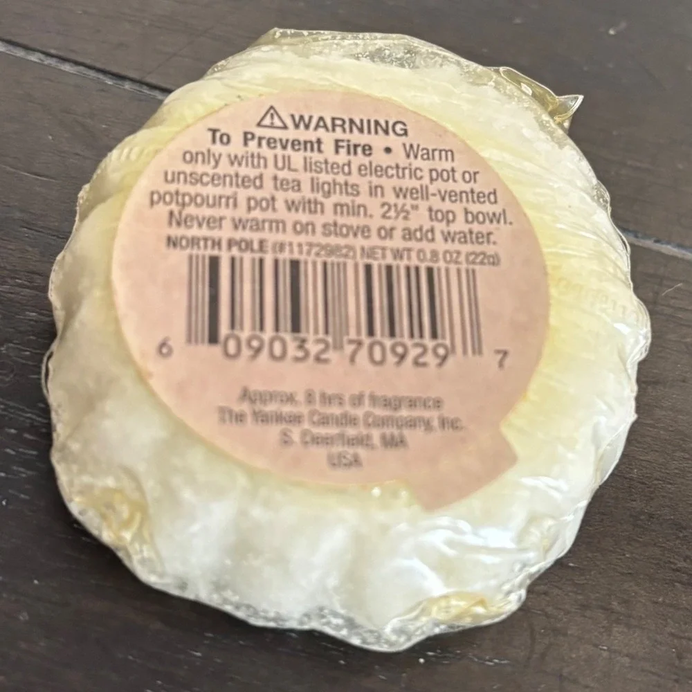 Yankee Candle North Pole Wax Melt Tart .8oz Holiday Peppermint Mint 1172982 NEW